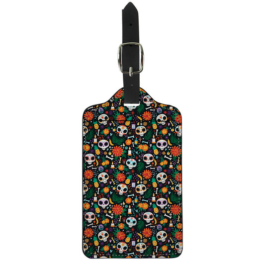 Dia De Los Muertos Day Of The Dead Print Luggage Tag