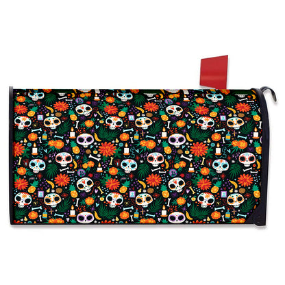 Dia De Los Muertos Day Of The Dead Print Mailbox Cover