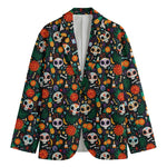 Dia De Los Muertos Day Of The Dead Print Men's Blazer