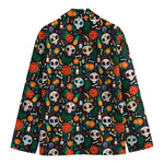 Dia De Los Muertos Day Of The Dead Print Men's Blazer