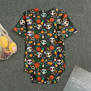 Dia De Los Muertos Day Of The Dead Print Men's Bodysuit