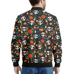 Dia De Los Muertos Day Of The Dead Print Men's Bomber Jacket