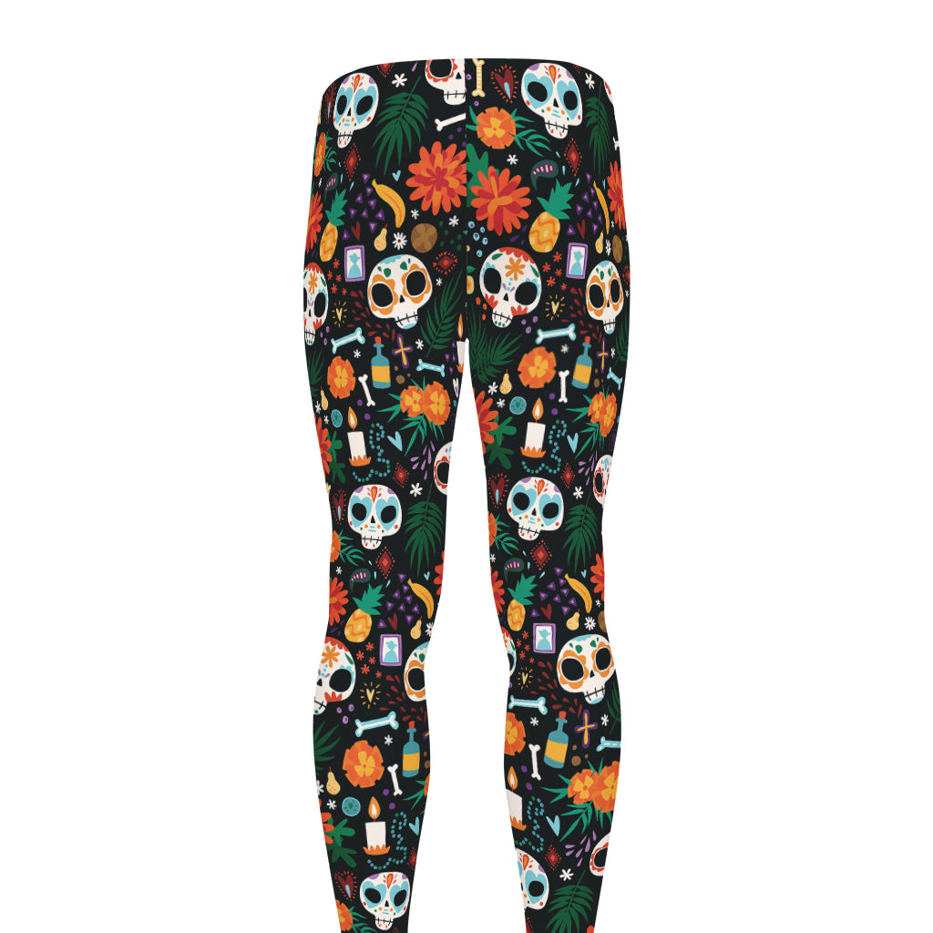 Dia De Los Muertos Day Of The Dead Print Men's leggings