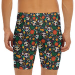 Dia De Los Muertos Day Of The Dead Print Men's Long Boxer Briefs