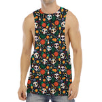 Dia De Los Muertos Day Of The Dead Print Men's Muscle Tank Top