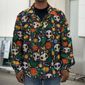 Dia De Los Muertos Day Of The Dead Print Men's Shirt Jacket