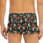 Dia De Los Muertos Day Of The Dead Print Men's Short Boxer Briefs