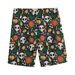 Dia De Los Muertos Day Of The Dead Print Men's Sports Shorts