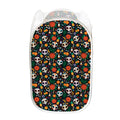 Dia De Los Muertos Day Of The Dead Print Mesh Laundry Hamper