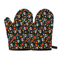 Dia De Los Muertos Day Of The Dead Print Oven Mitts