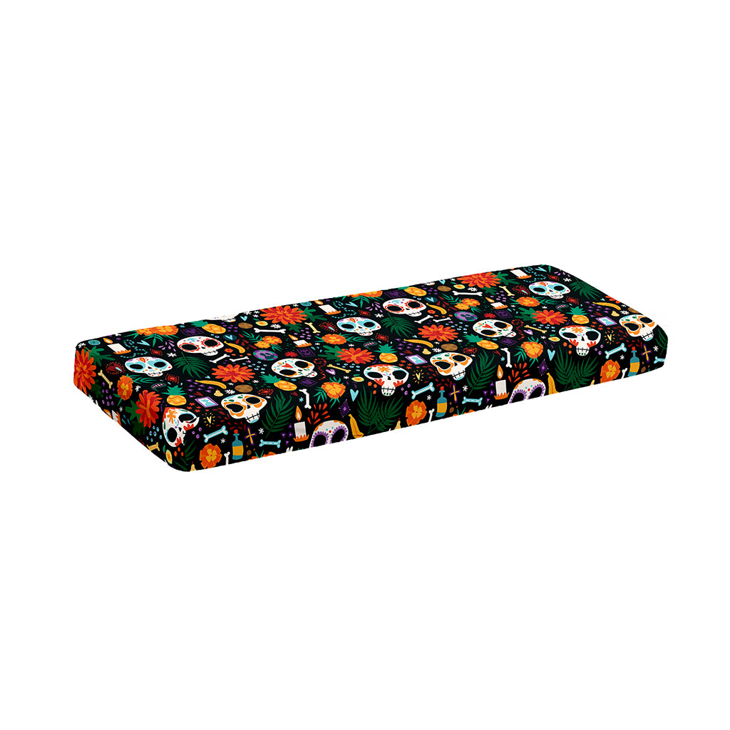Dia De Los Muertos Day Of The Dead Print Piano Keyboard Cover