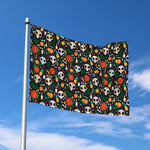 Dia De Los Muertos Day Of The Dead Print Polyester Flag