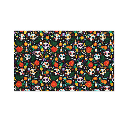 Dia De Los Muertos Day Of The Dead Print Polyester Flag