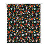 Dia De Los Muertos Day Of The Dead Print Polyester Shower Curtain