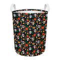 Dia De Los Muertos Day Of The Dead Print Round Laundry Basket