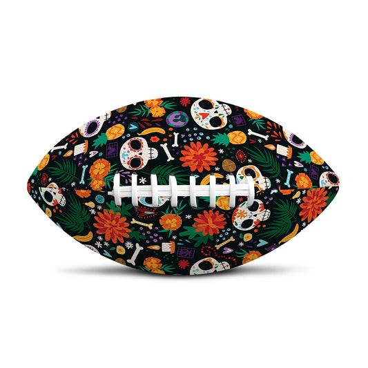Dia De Los Muertos Day Of The Dead Print Rugby Ball