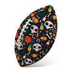 Dia De Los Muertos Day Of The Dead Print Rugby Ball