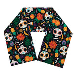 Dia De Los Muertos Day Of The Dead Print Scarf