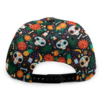 Dia De Los Muertos Day Of The Dead Print Snapback Cap