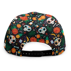 Dia De Los Muertos Day Of The Dead Print Snapback Cap