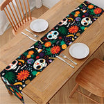 Dia De Los Muertos Day Of The Dead Print Table Runner
