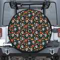 Dia De Los Muertos Day Of The Dead Print Tire Cover With Camera Hole