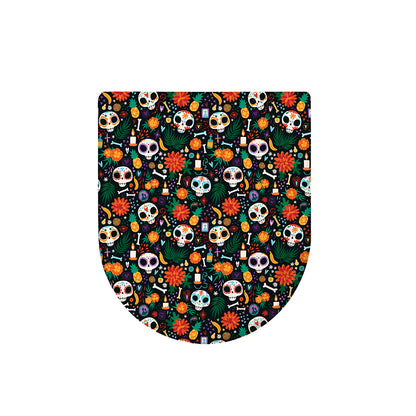 Dia De Los Muertos Day Of The Dead Print Toilet Lid Cover