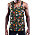 Dia De Los Muertos Day Of The Dead Print Men's Workout Tank Top