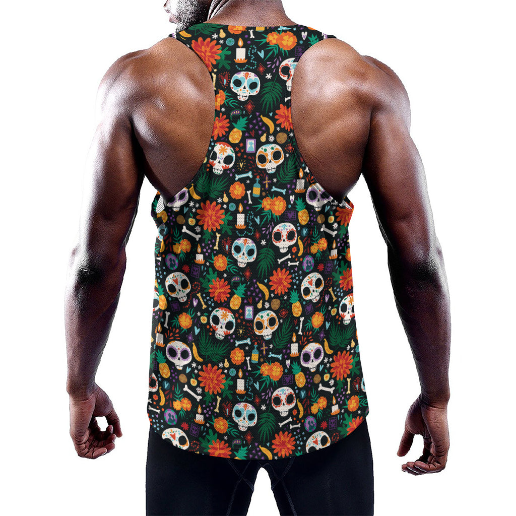 Dia De Los Muertos Day Of The Dead Print Training Tank Top