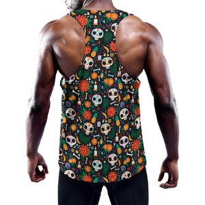 Dia De Los Muertos Day Of The Dead Print Training Tank Top