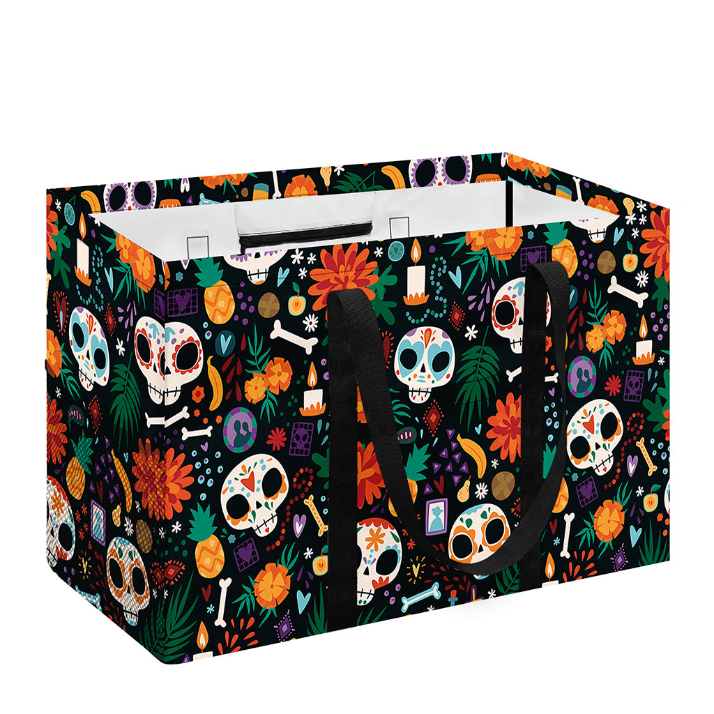 Dia De Los Muertos Day Of The Dead Print Utility Tote Bag