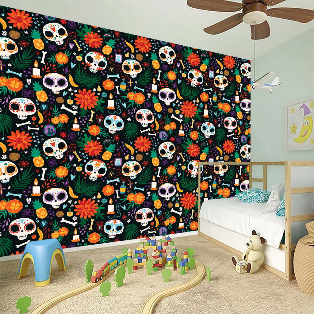 Dia De Los Muertos Day Of The Dead Print Wall Sticker