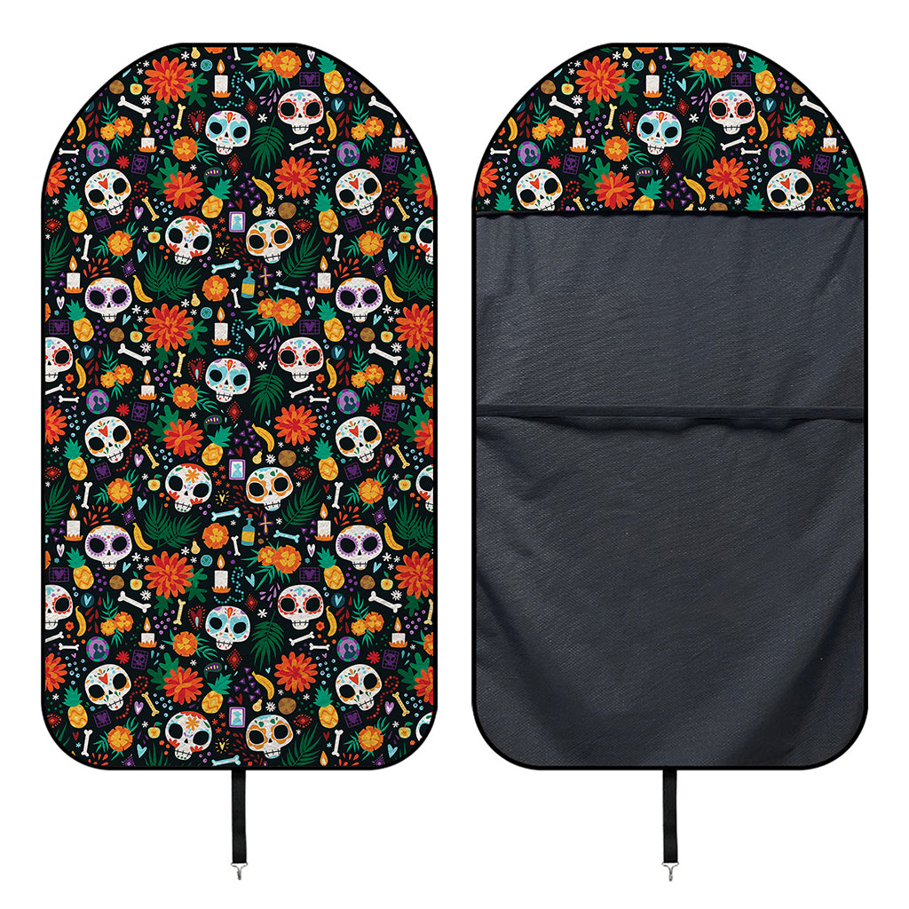 Dia De Los Muertos Day Of The Dead Print Waterproof Car Seat Cover