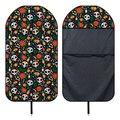 Dia De Los Muertos Day Of The Dead Print Waterproof Car Seat Cover