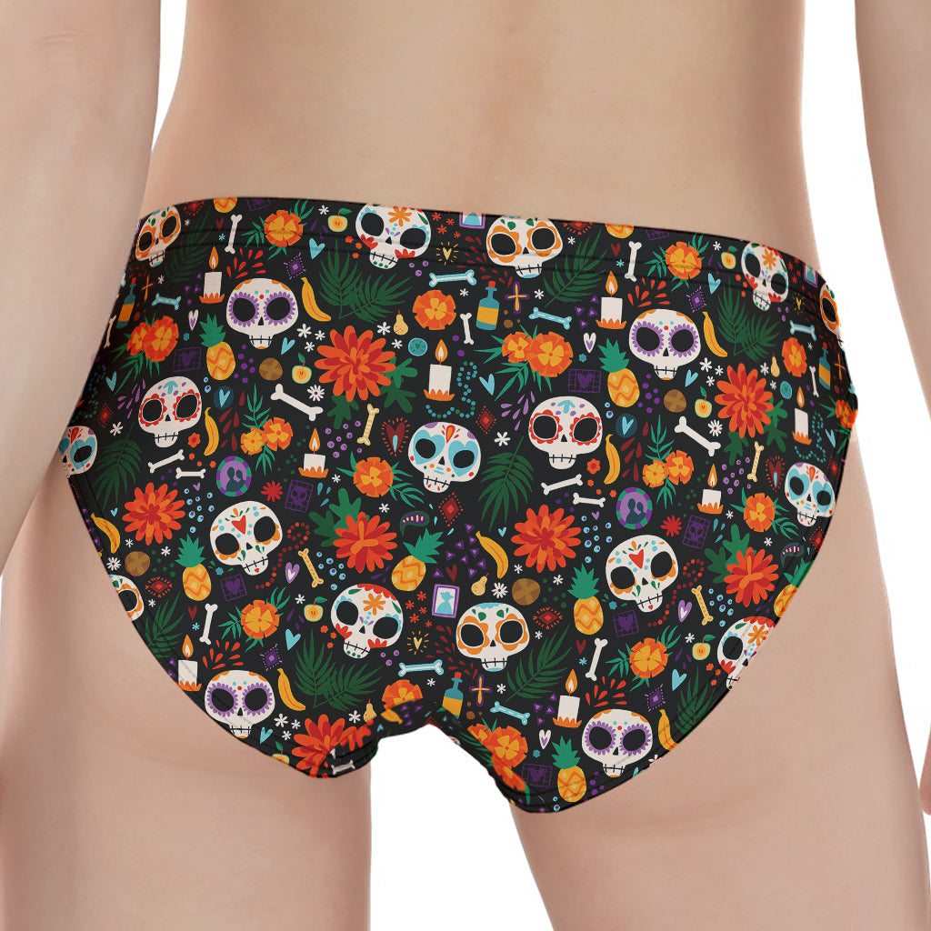 Dia De Los Muertos Day Of The Dead Print Women's Panties