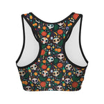 Dia De Los Muertos Day Of The Dead Print Women's Sports Bra