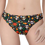 Dia De Los Muertos Day Of The Dead Print Women's Thong