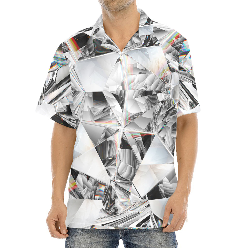 Diamond Artwork Print Aloha Shirt