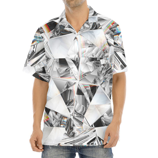 Diamond Artwork Print Aloha Shirt