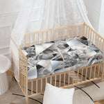 Diamond Artwork Print Baby Crib Sheet