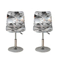 Diamond Artwork Print Bar Stool Covers