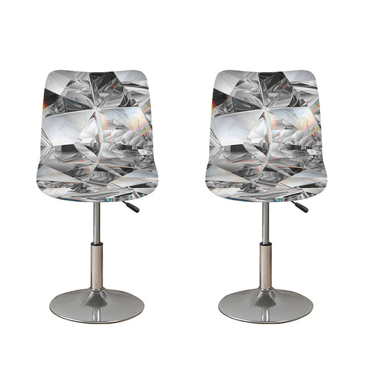 Diamond Artwork Print Bar Stool Covers