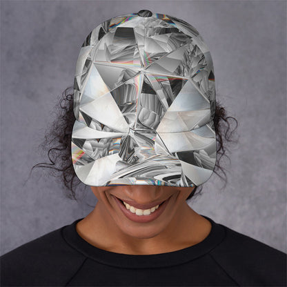 Diamond Artwork Print Baseball Cap