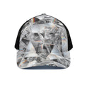 Diamond Artwork Print Black Mesh Trucker Hat