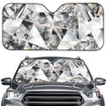 Diamond Artwork Print Car Windshield Sun Shade