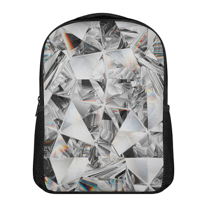 Diamond Artwork Print Casual Backpack