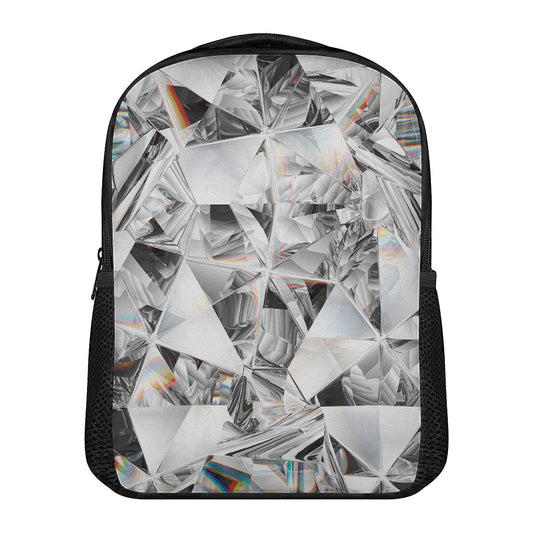 Diamond Artwork Print Casual Backpack