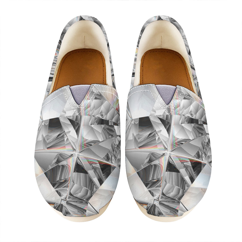 Diamond Artwork Print Casual Shoes