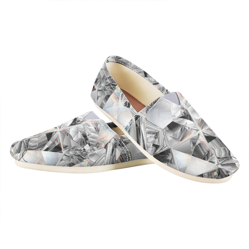 Diamond Artwork Print Casual Shoes