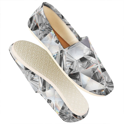Diamond Artwork Print Casual Shoes
